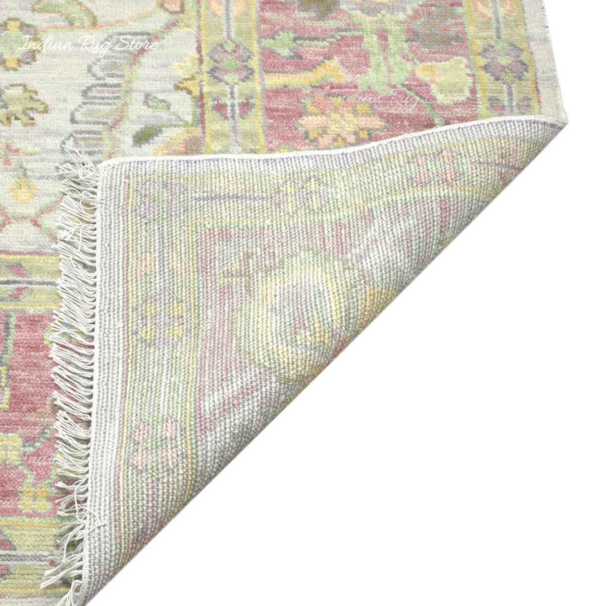 Handmade Multicolor Wool Living Room Area Rug - Indian Rug Store Handmade Multicolor Wool Living Room Area Rug - Indian Rug Store