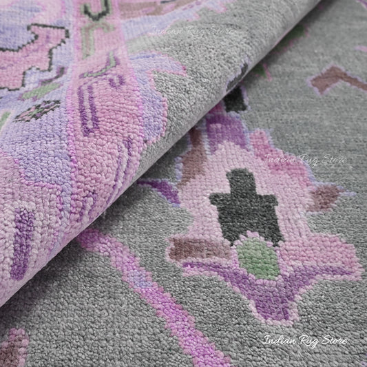 Hand Knotted Multicolor Oushak for Bedroom Balcony Rug Hand Knotted Multicolor Oushak for Bedroom Balcony Rug