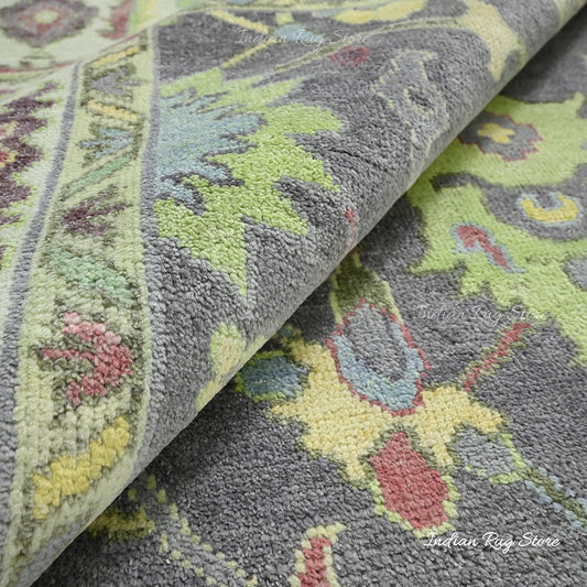 Hand Knotted Multicolor Oushak for Bedroom Area Rug Hand Knotted Multicolor Oushak for Bedroom Area Rug