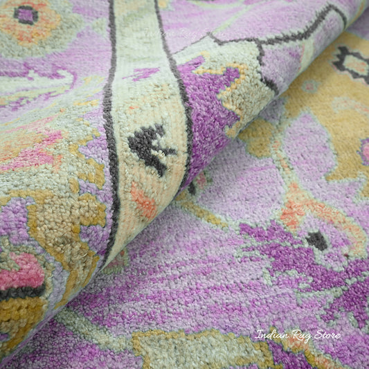 Hand Knotted Multicolor Oushak for Bedroom Rug Hand Knotted Multicolor Oushak for Bedroom Rug