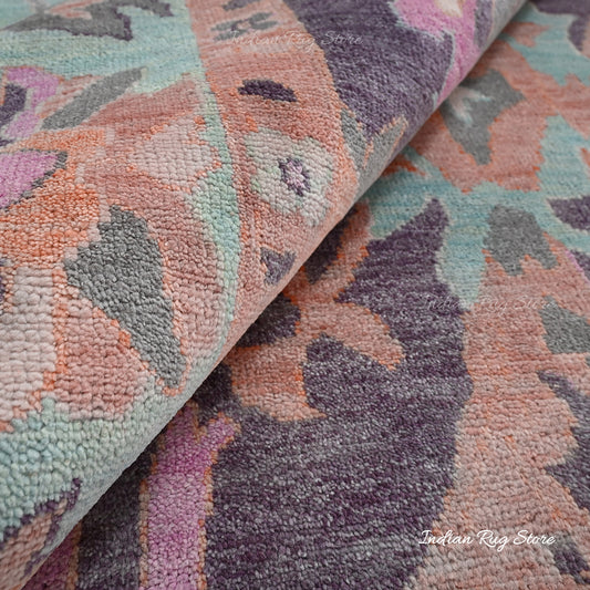 Tappeto da soggiorno in lana grigia fatto a mano Tappeto da soggiorno in lana grigia fatto a mano