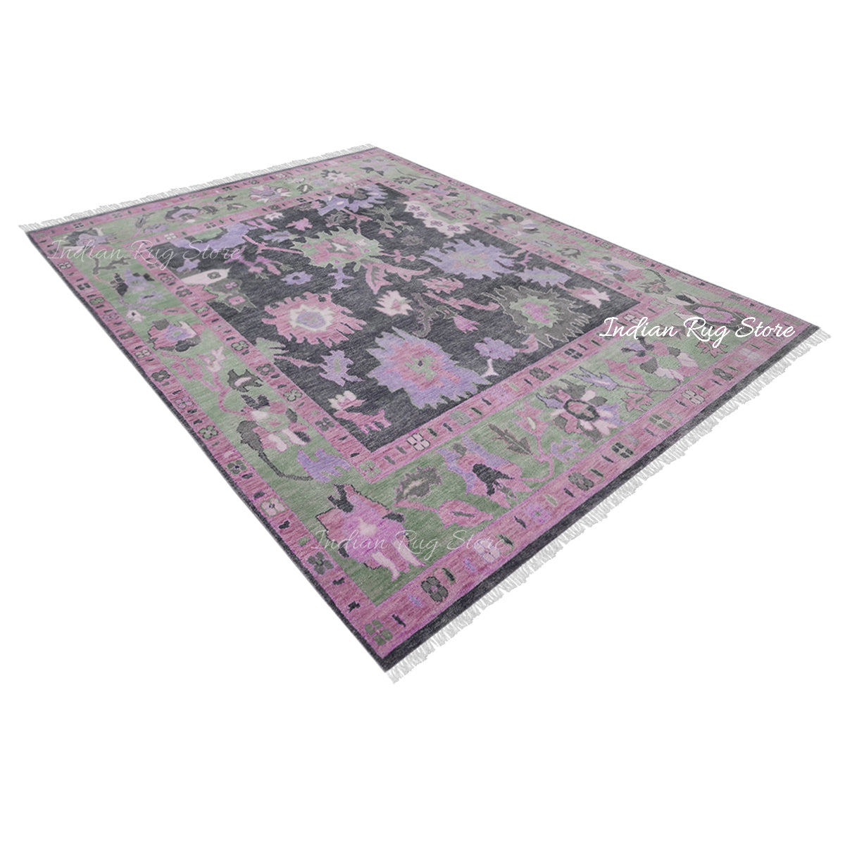 Handmade Multicolor Wool Living Room Area Rug - Indian Rug Store