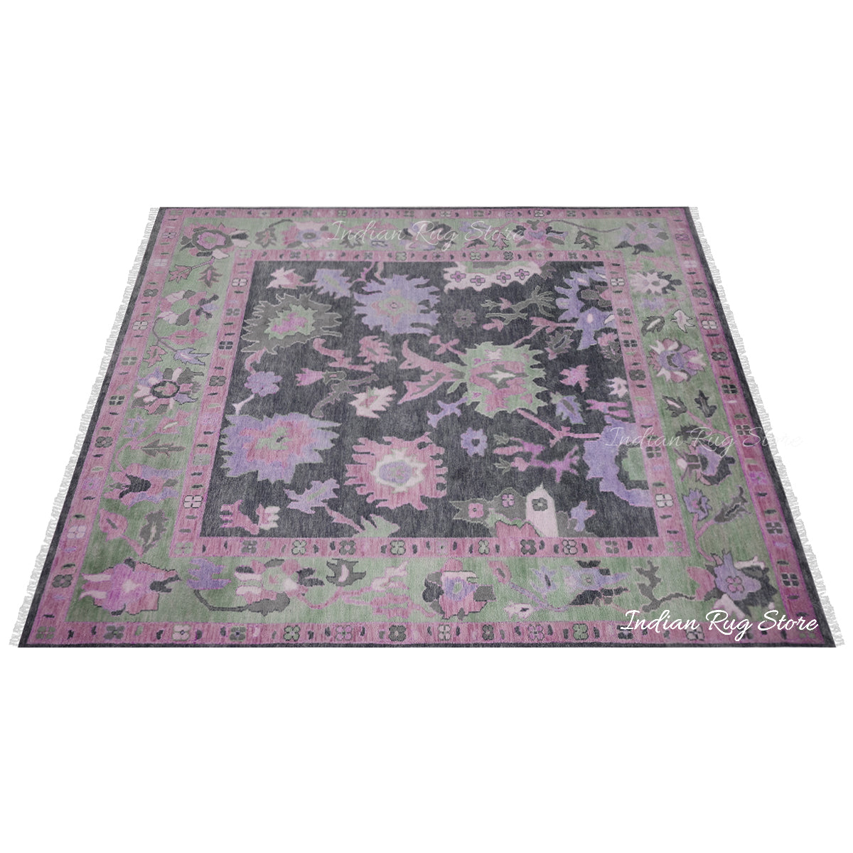 Handmade Multicolor Wool Living Room Area Rug - Indian Rug Store