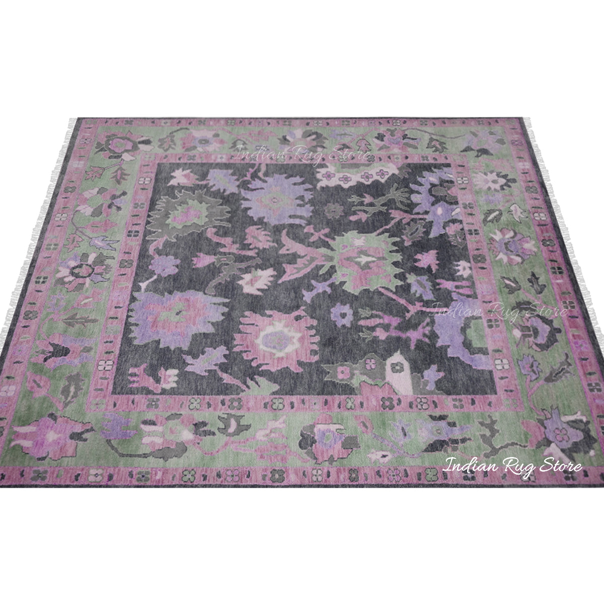 Handmade Multicolor Wool Living Room Area Rug - Indian Rug Store