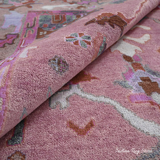 Oushak per il soggiorno tappeto di lana annodato a mano Oushak per il soggiorno tappeto di lana annodato a mano