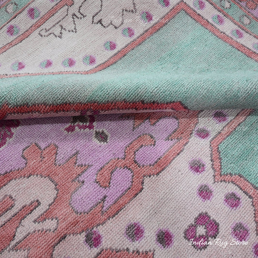 Tappeto da soggiorno in lana annodato a mano blu da cucina Tappeto da soggiorno in lana annodato a mano blu da cucina