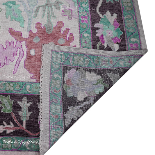 Multicolor Hand Knotted Oushak for Bedroom Area Rug Multicolor Hand Knotted Oushak for Bedroom Area Rug