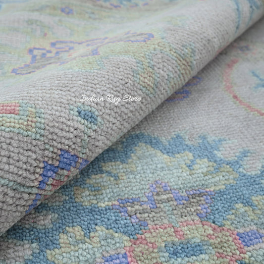 Alfombra multicolor gris hecha a mano para el porche delantero del dormitorio Alfombra multicolor gris hecha a mano para el porche delantero del dormitorio