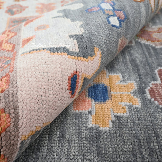 Tappeto Oushak annodato a mano per camera da letto e balcone Tappeto Oushak annodato a mano per camera da letto e balcone