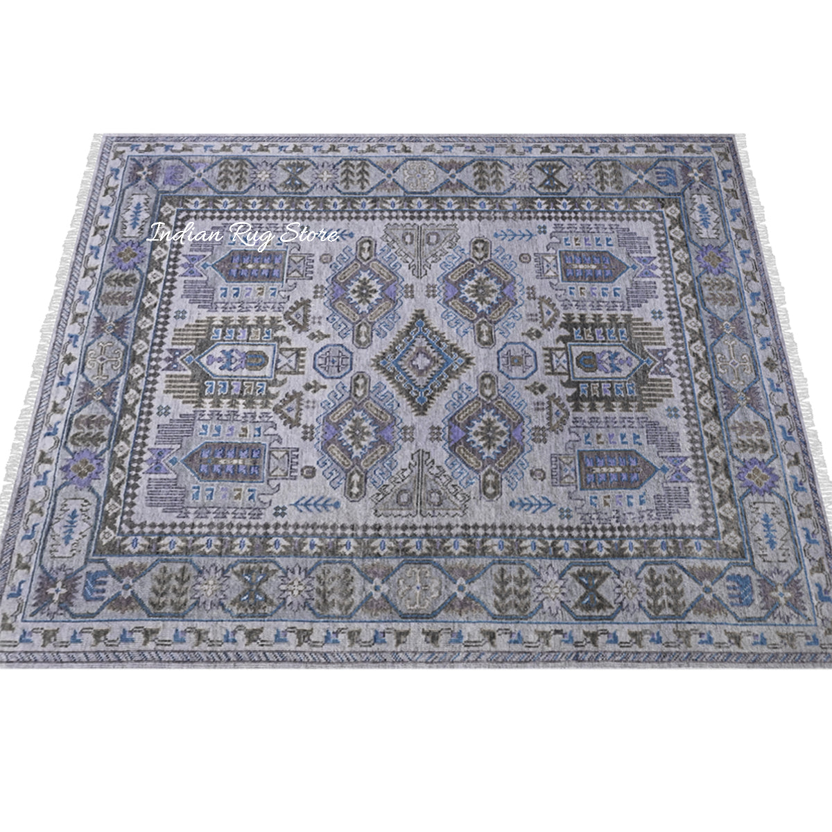 Modern Oushak Purple Hand Knotted Floor Area Wool Rug - Indian Rug Store Modern Oushak Purple Hand Knotted Floor Area Wool Rug - Indian Rug Store