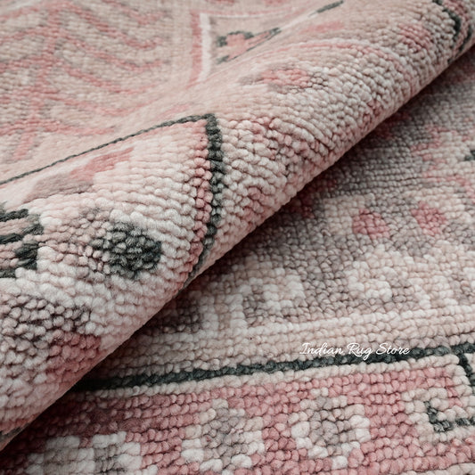 Tappeto moderno grigio Oushak Hotel Lana IRSZ-123 annodato a mano Tappeto moderno grigio Oushak Hotel Lana IRSZ-123 annodato a mano