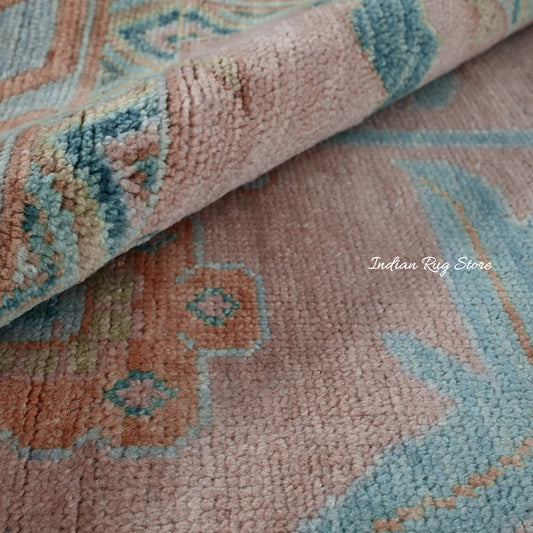 Tappeto moderno in lana Oushak grigio annodato a mano per la casa IRSZ-133 Tappeto moderno in lana Oushak grigio annodato a mano per la casa IRSZ-133