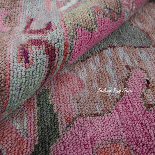 Tappeto moderno grigio Oushak in lana annodato a mano per soggiorno IRSZ-143 Tappeto moderno grigio Oushak in lana annodato a mano per soggiorno IRSZ-143