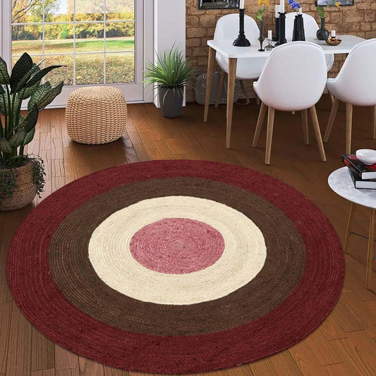 Tappeto da cucina in cotone beige marrone intrecciato a mano Chindi Tappeto da cucina in cotone beige marrone intrecciato a mano Chindi