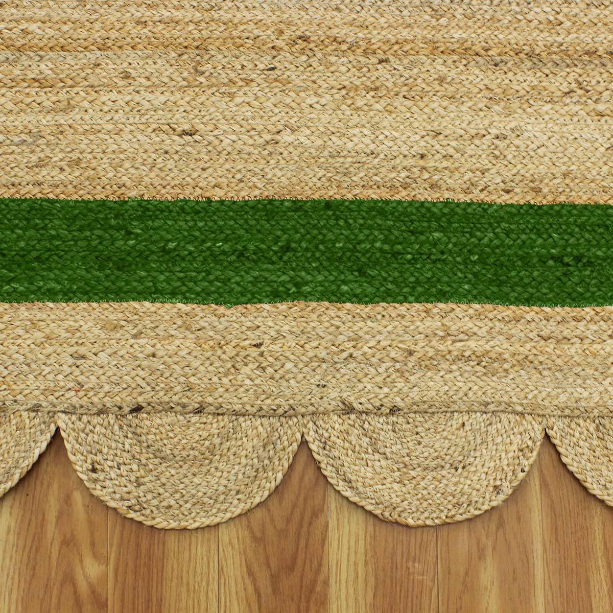 Geometric Hand Braded Beige Green Farmhouse Jute Rug - Indian Rug Store Geometric Hand Braded Beige Green Farmhouse Jute Rug - Indian Rug Store