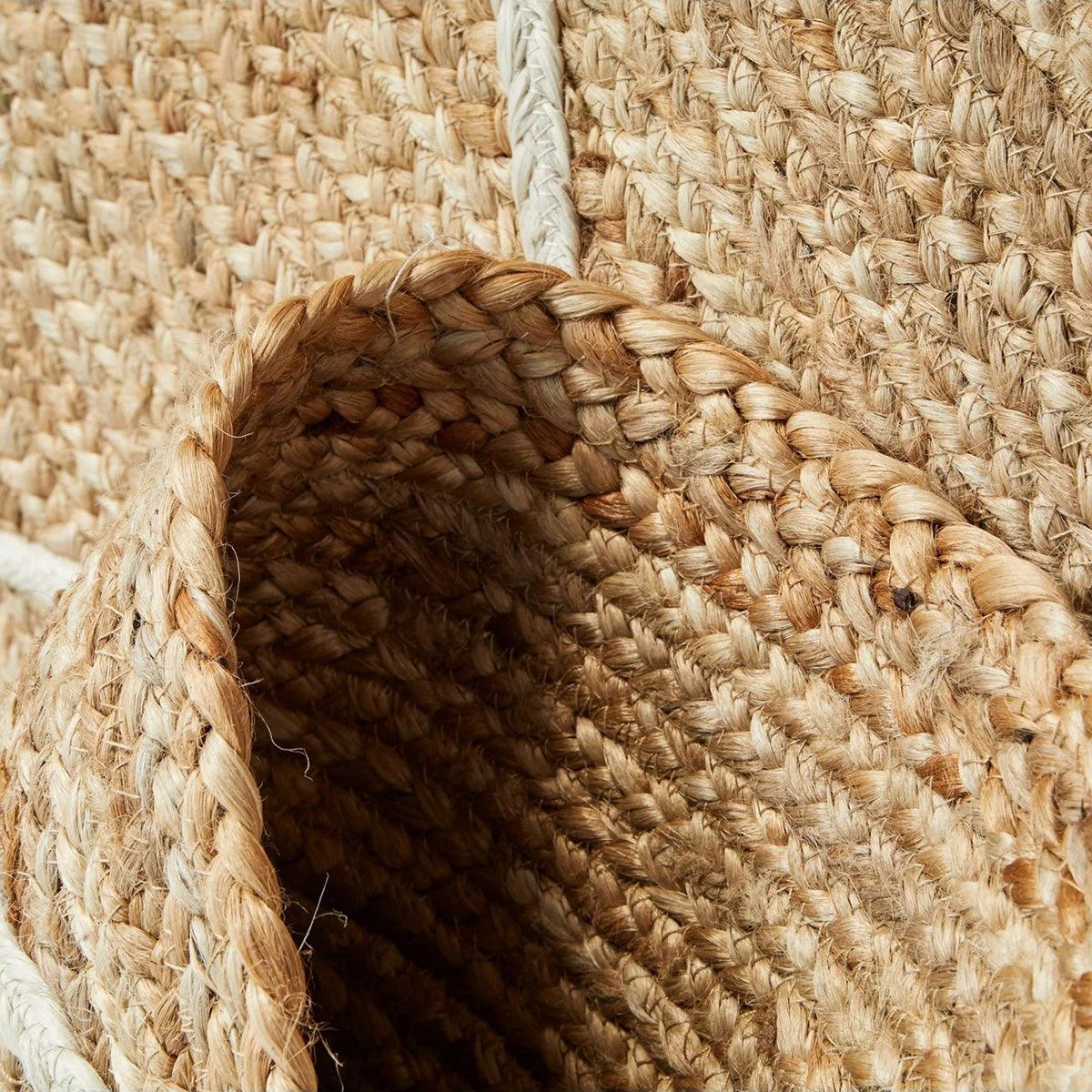 Beige Hand Braided Sea House Jute Rugs - Indian Rug Store Beige Hand Braided Sea House Jute Rugs - Indian Rug Store