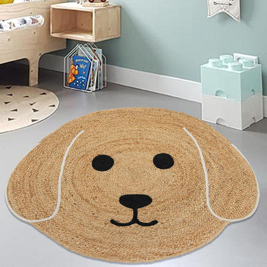 Tappeti in juta beige intrecciati a mano per ingresso Tappeti in juta beige intrecciati a mano per ingresso