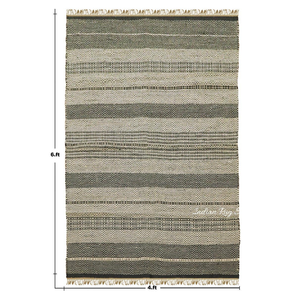 Oriental Hand Woven Geometric Black Beige Bedroom Decor Wool Jute Rug - Indian Rug Store Oriental Hand Woven Geometric Black Beige Bedroom Decor Wool Jute Rug - Indian Rug Store