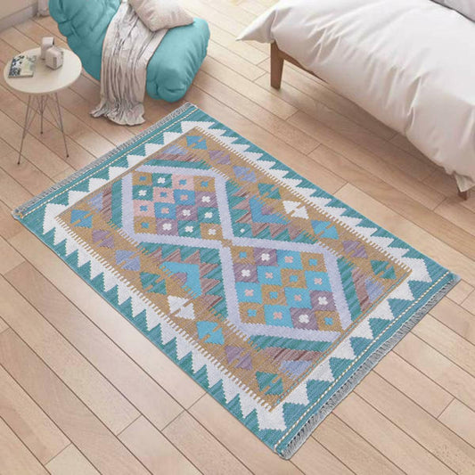 Tappeto Kilim in lana tessuto a mano per soggiorno WK-555 Tappeto Kilim in lana tessuto a mano per soggiorno WK-555