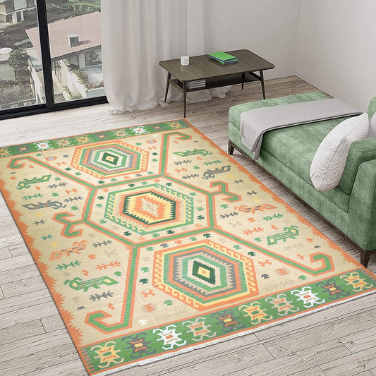 Tappeto Kilim in lana intrecciato a mano per soggiorno WK-575 Tappeto Kilim in lana intrecciato a mano per soggiorno WK-575