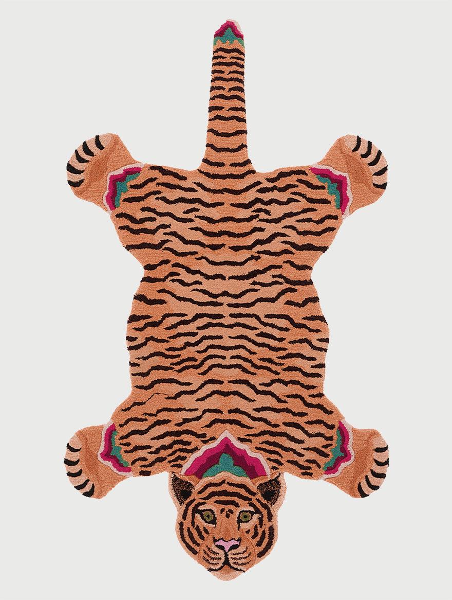 Orange Hand Tufted Wool Rug For Kids Room WK-593 - Indian Rug Store