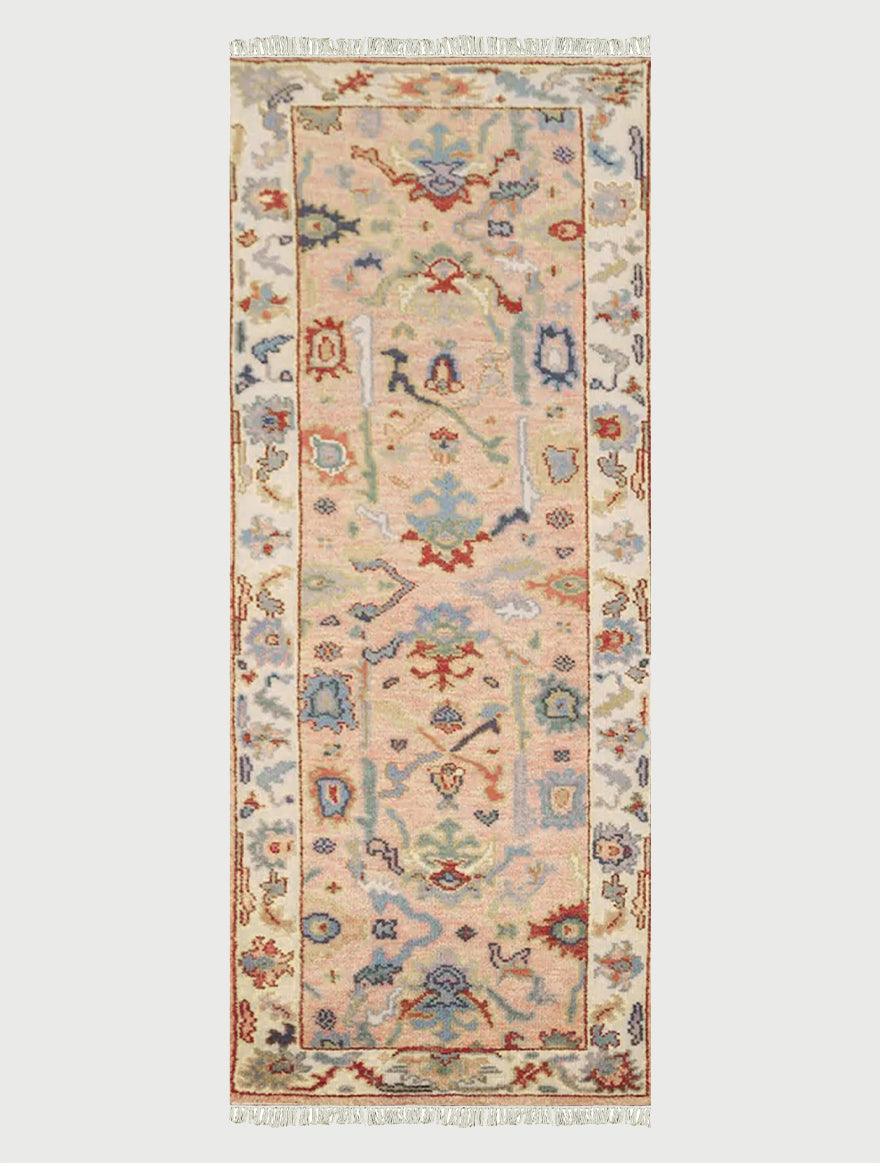Beige Hand Knotted Wool Kilim Rug Farmhouse WK-638 - Indian Rug Store