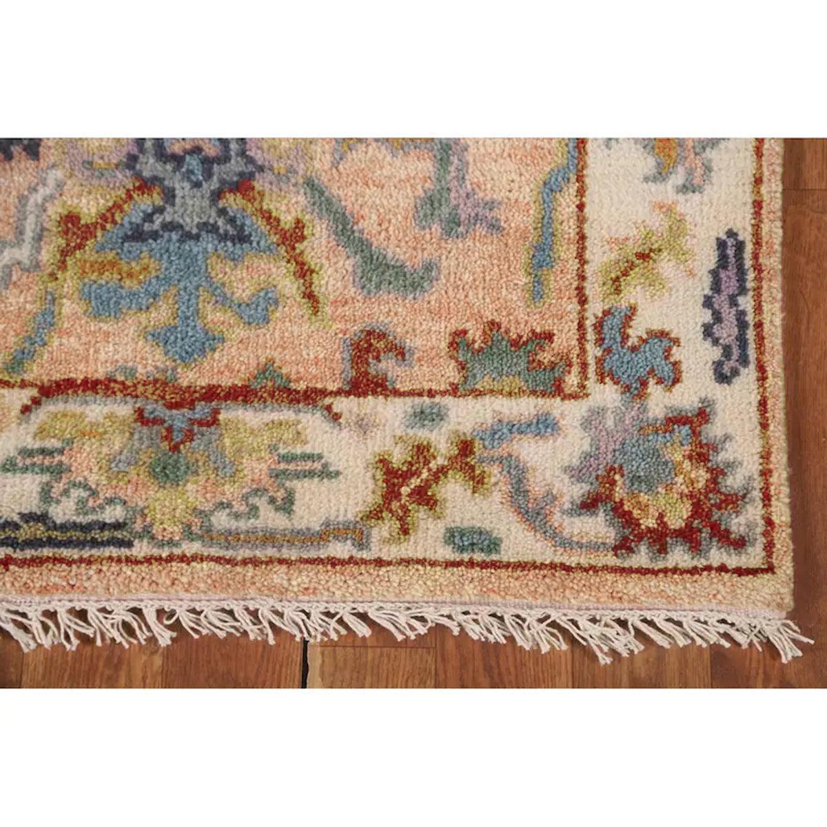 Beige Hand Knotted Wool Kilim Rug Farmhouse WK-638 - Indian Rug Store