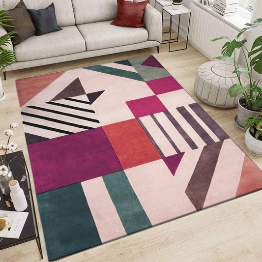 Tappeto moderno in lana tuftato a mano per sala da pranzo WK-678 Tappeto moderno in lana tuftato a mano per sala da pranzo WK-678