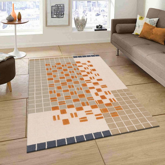 Natural Hand Knoted Wool Area Rug For Living Room WK-709 Natural Hand Knoted Wool Area Rug For Living Room WK-709