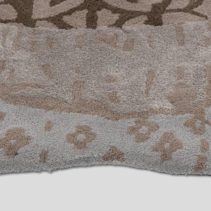 Natural Wool Area Rug Hand Tufted For Bedroom WK-771 - Indian Rug Store Natural Wool Area Rug Hand Tufted For Bedroom WK-771 - Indian Rug Store
