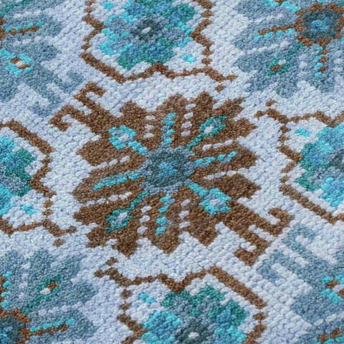 Hand Knoted Wool Area Rug For Living Room WK-782 - Indian Rug Store Hand Knoted Wool Area Rug For Living Room WK-782 - Indian Rug Store
