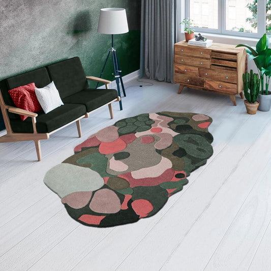 Alfombra de lana tejida a mano para sala de estar WK-787 Alfombra de lana tejida a mano para sala de estar WK-787