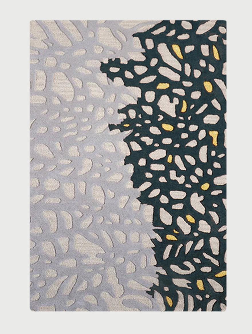 Hand Tufted Wool Silk Rug For Dining Room WK-836 - Indian Rug Store