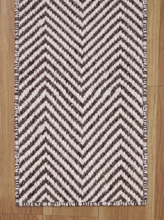 Brown Ivory Wool Stair Treads Handwoven Chevron Pattern Modern Farmhouse Steps Brown Ivory Wool Stair Treads Handwoven Chevron Pattern Modern Farmhouse Steps