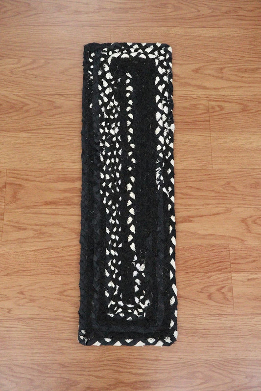 Handmade Braided Chindi Cotton Stair Treads, Custom Size Handmade Braided Chindi Cotton Stair Treads, Custom Size