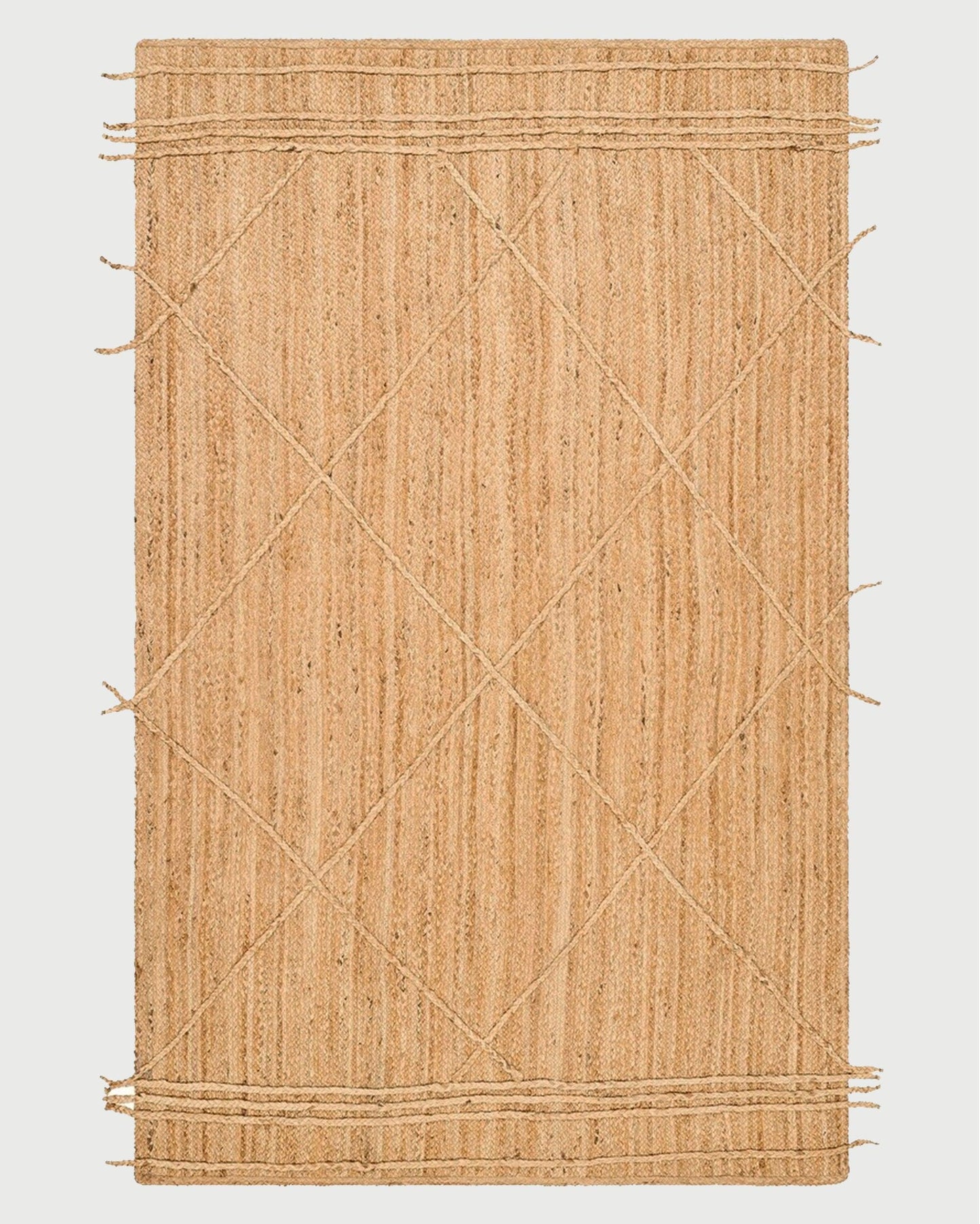Hand Braided Interior Beige Jute Rugs - Indian Rug Store
