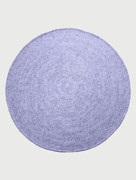 Handmade Lavender Color Area Rug