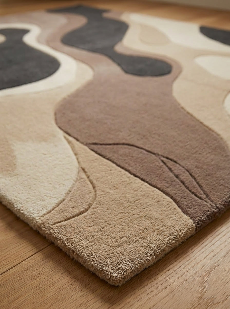 Camden Blue Marble Rug
