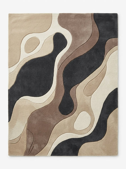 Camden Blue Marble Rug