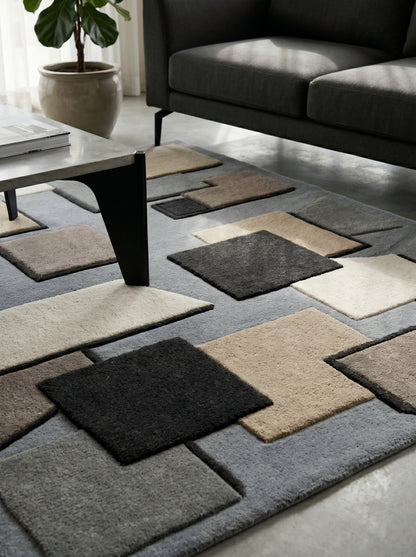 Jarrow Grey Marble Rug