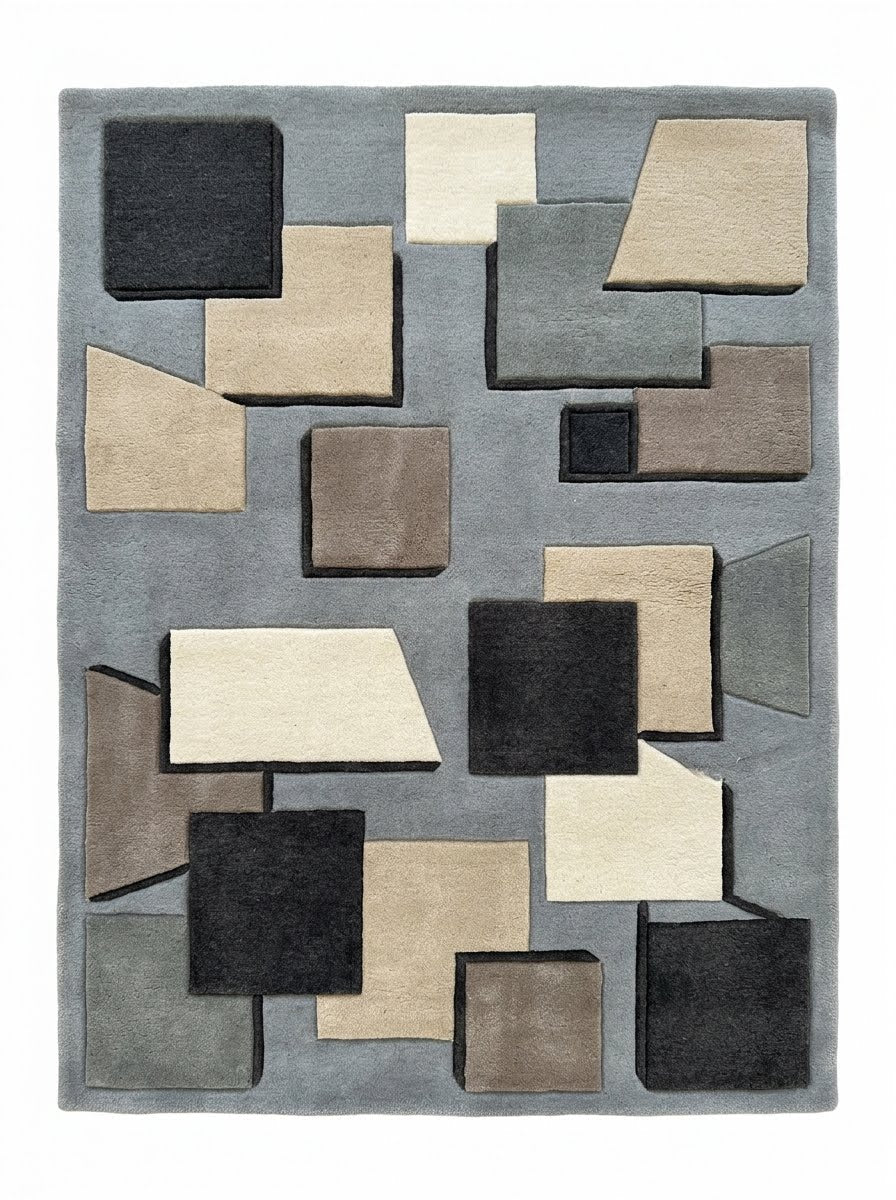 Jarrow Grey Marble Rug