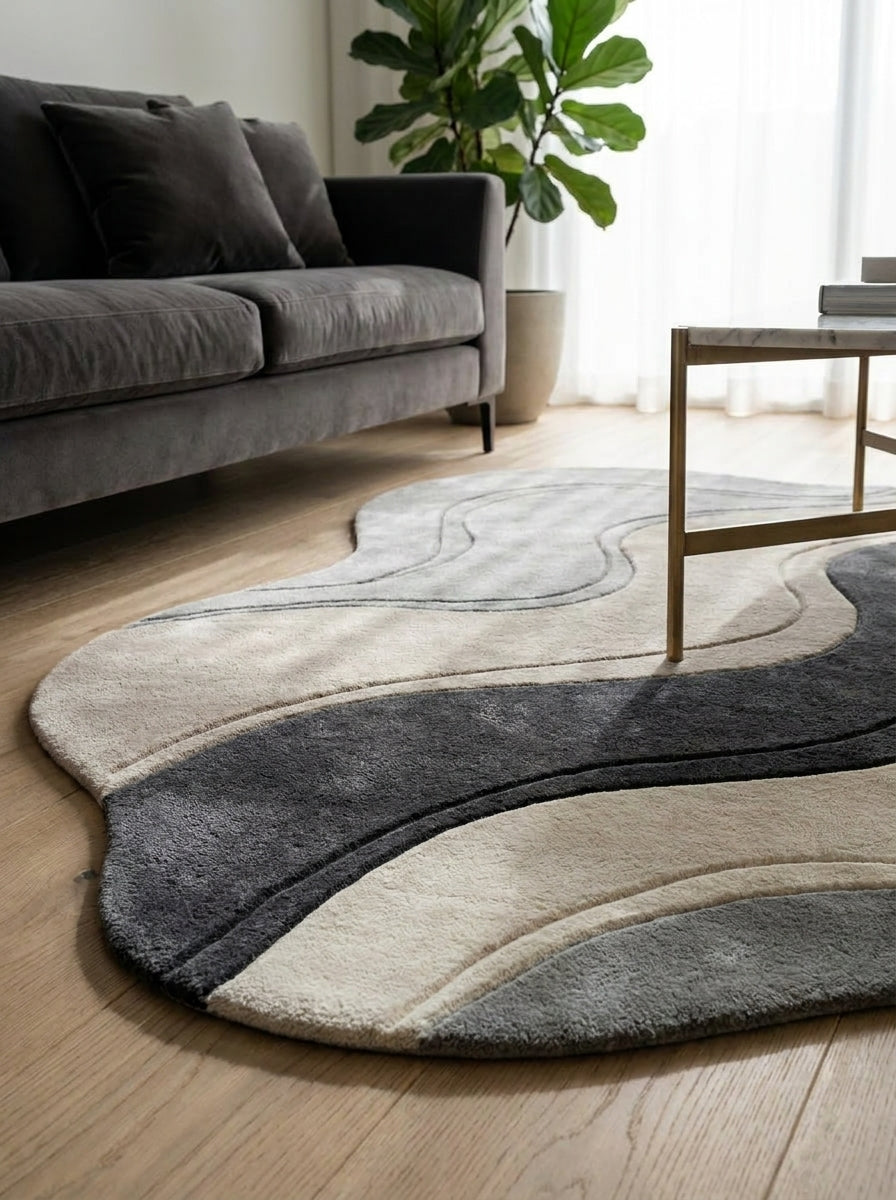 Morden Beige Marble Rug