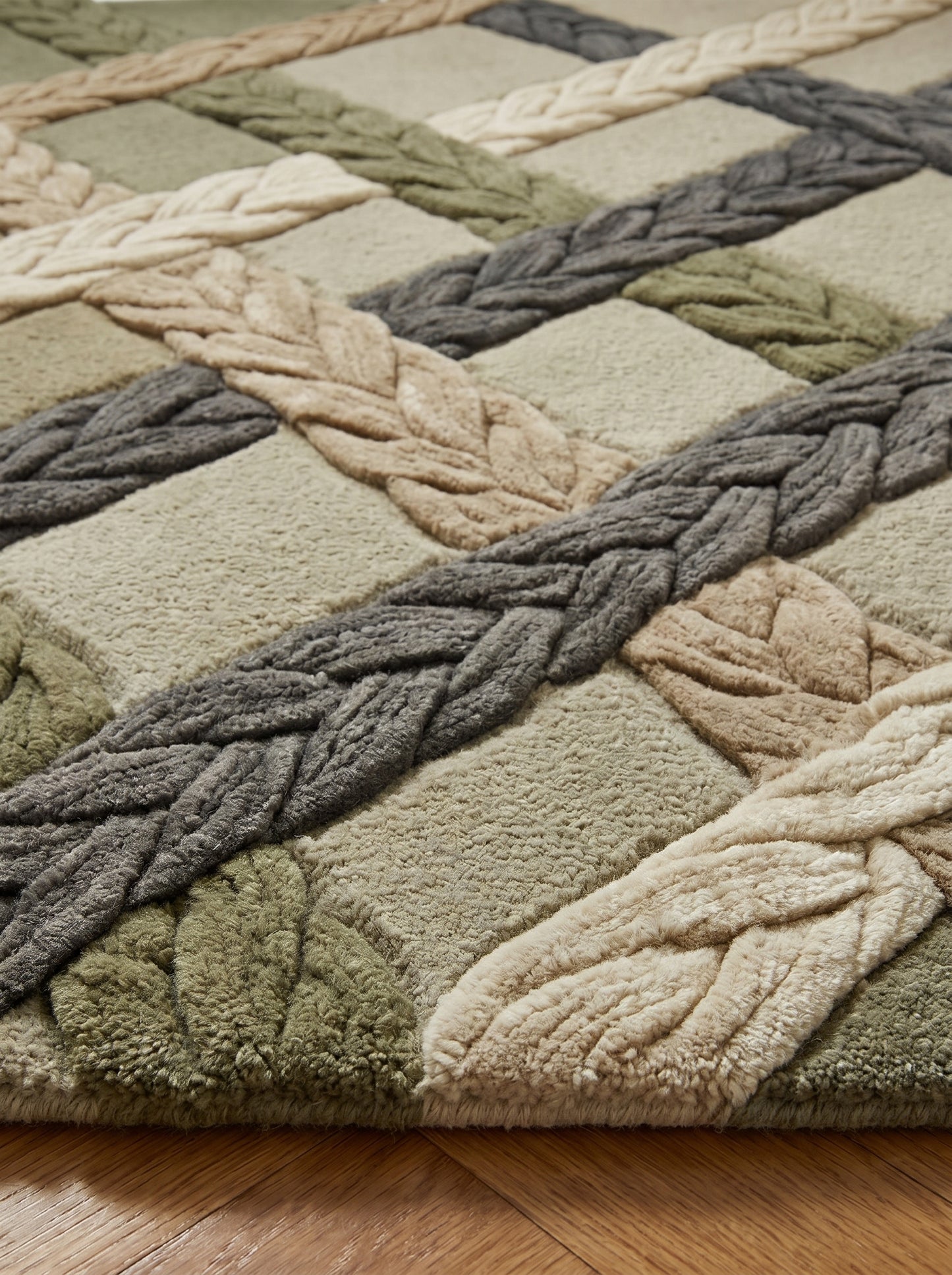 Cloverton Ivory Marble Rug