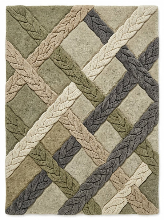 Cloverton Ivory Marble Rug