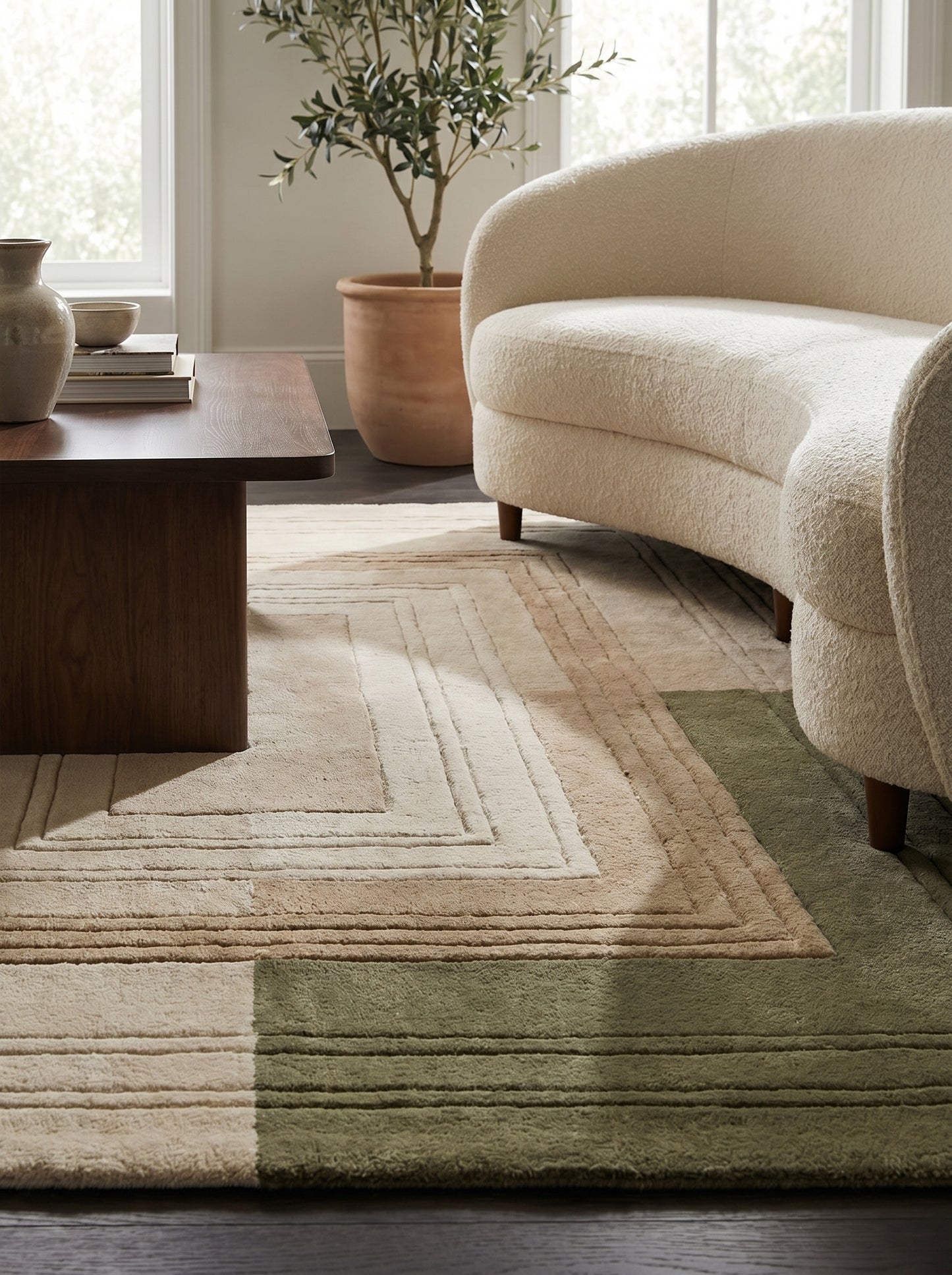 Foxglove Sand Marble Rug