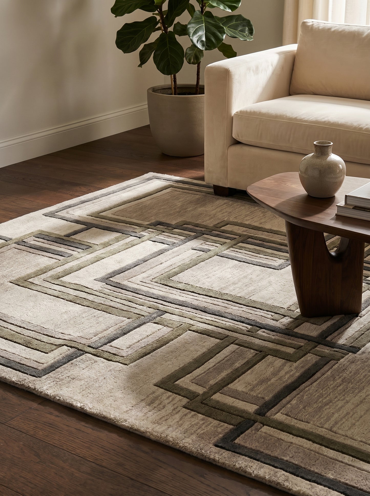 Hazelwood Ivory Stone Rug