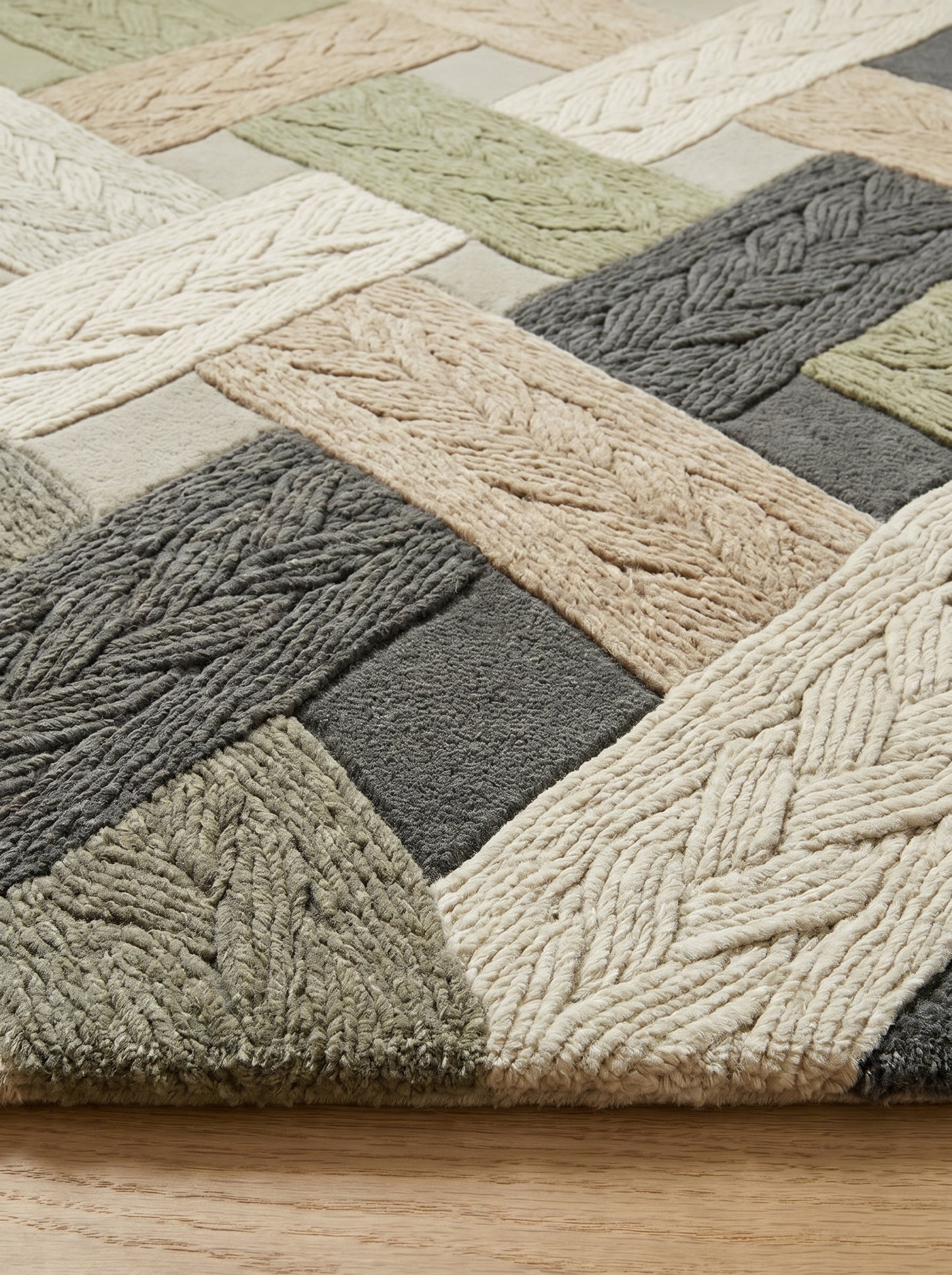 Junewood Beige Marble Rug