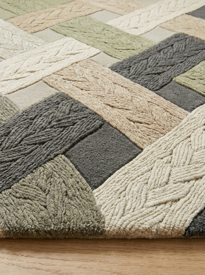 Junewood Beige Marble Rug