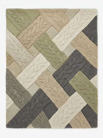 Junewood Beige Marble Rug