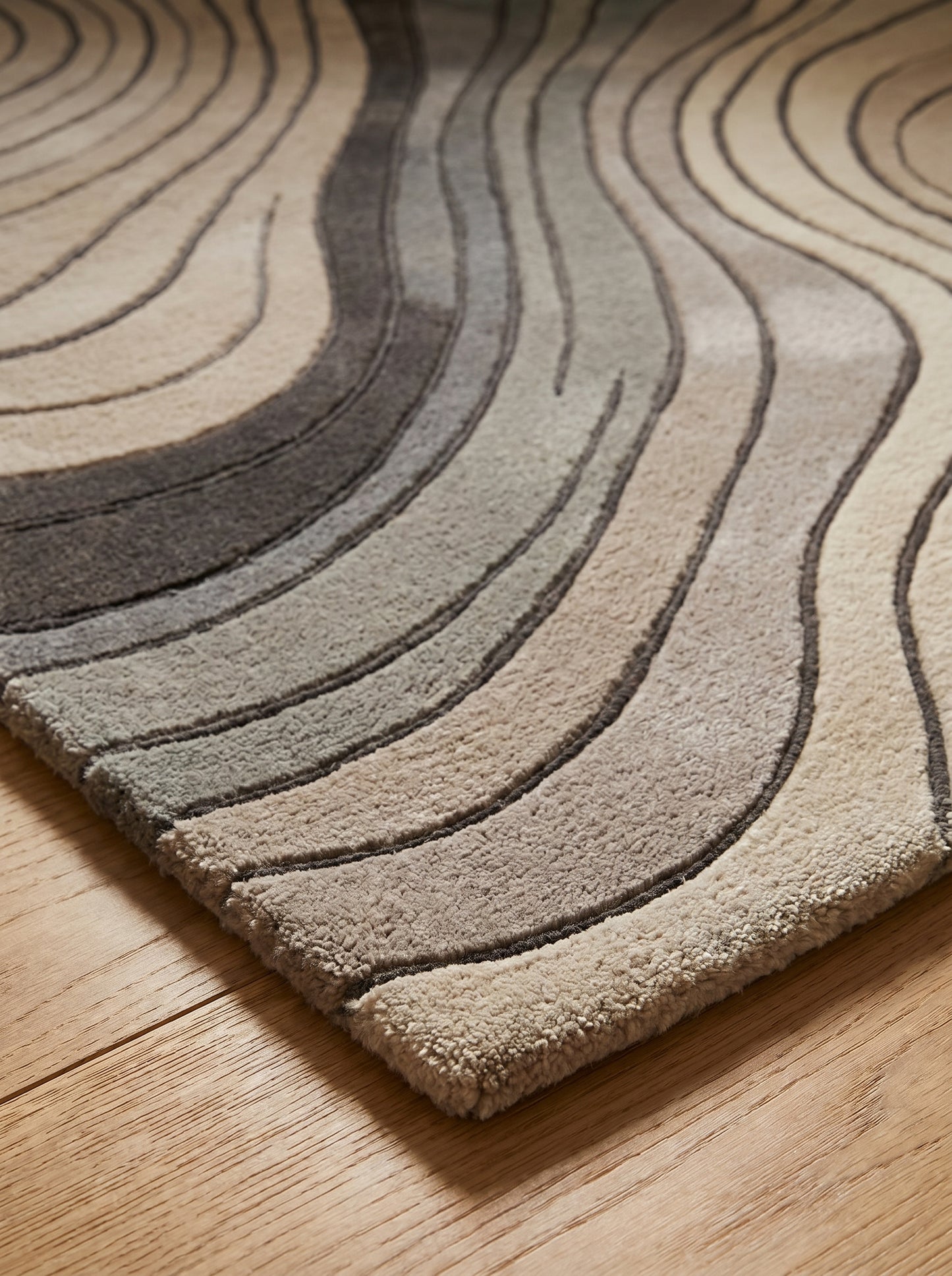 Kenmore Beige Marble Rug